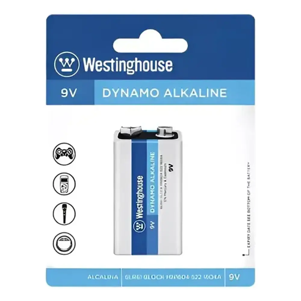 Batería 9v Alcalina Dynamo Westinghouse