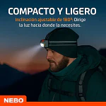 Linterna Frontal Pilas/recargable Einstein Duo 400 Lúmenes Nebo