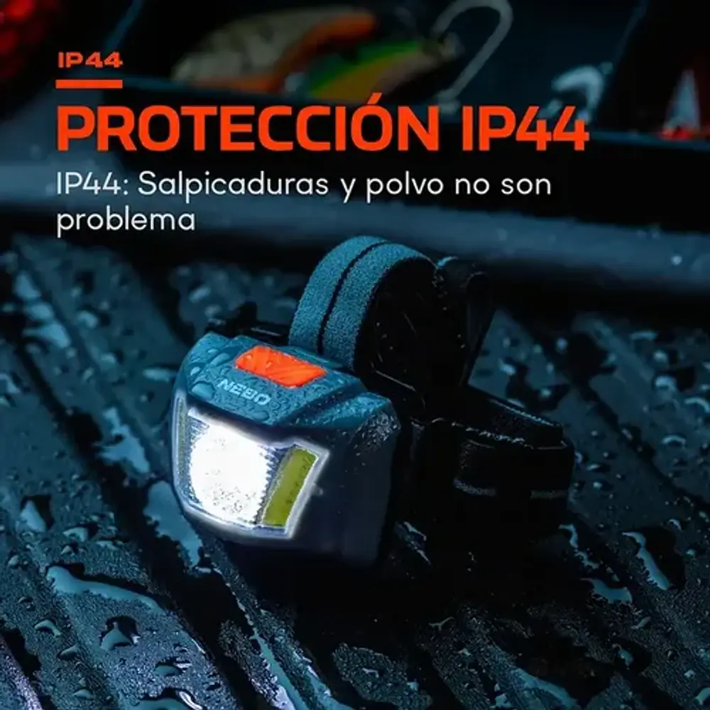 Linterna Frontal Pilas/recargable Einstein Duo 400 Lúmenes Nebo