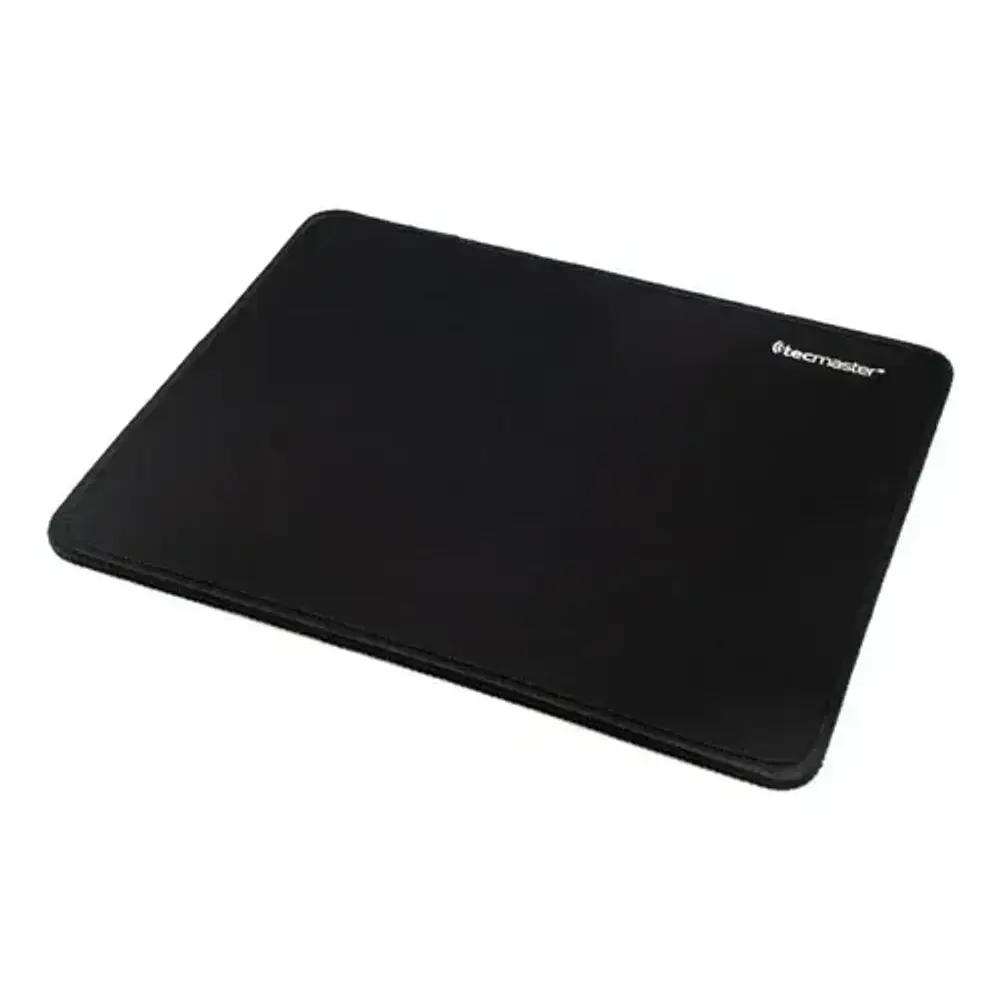 Mouse Pad Antideslizante Tela Negro 24.5x22 Cm Costuras Resistentes