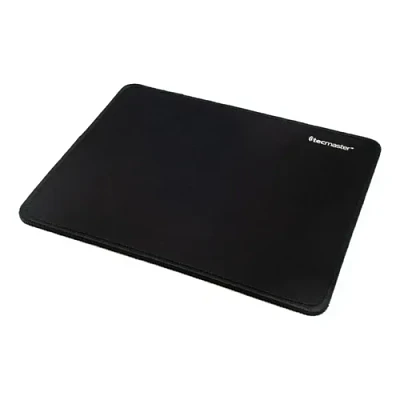 Mouse Pad Antideslizante Tela Negro 24.5x22 Cm Costuras Resistentes