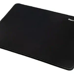 Mouse Pad Antideslizante Tela Negro 24.5x22 Cm Costuras Resistentes