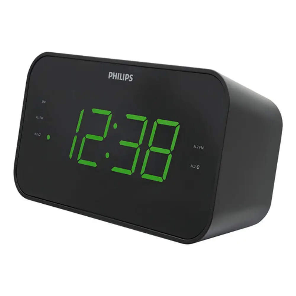 Radio Reloj Despertador Negro Philips