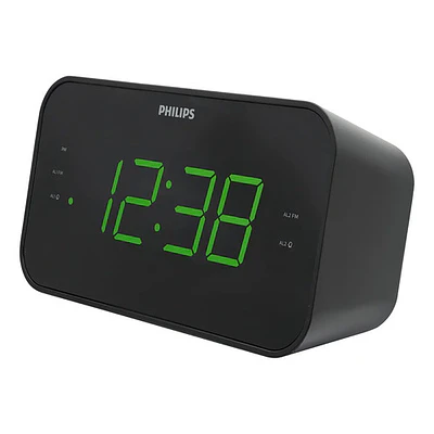 Radio Reloj Despertador Negro Philips