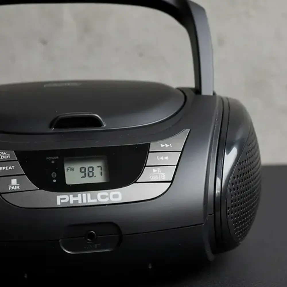 Radio Boombox Bluetooth Cd/usb Negro