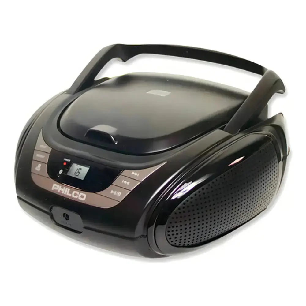 Radio Boombox Bluetooth Cd/usb Negro