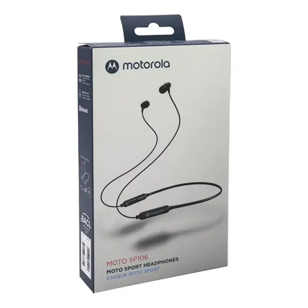 Audifonos Sport Sp106 Bluetooth Negro Motorola