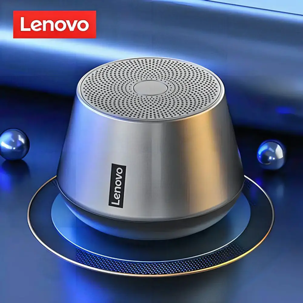 Parlante Redondo portátil K3 Pro Think Plus Bluetooth 5.0 Gris
