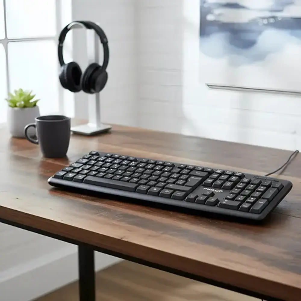 Teclado Alambrico Usb Estandar Español Negro 