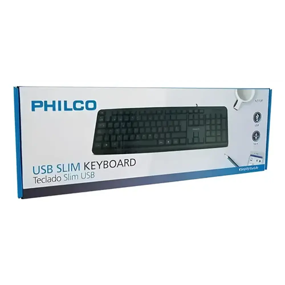 Teclado Alambrico Usb Estandar Español Negro 