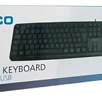 Teclado Alambrico Usb Estandar Español Negro 