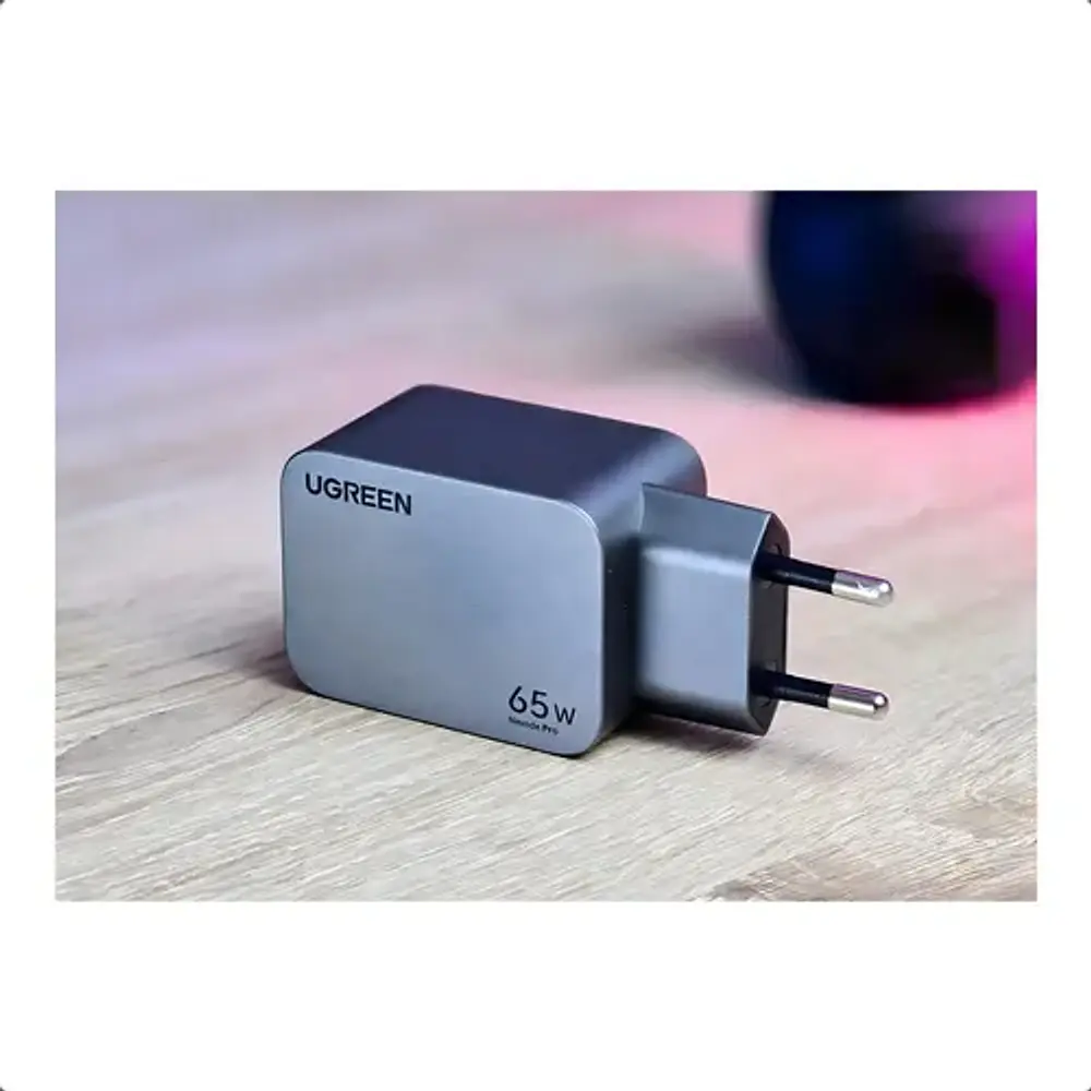 Cargador Ultra Rápido 3 En 1 Nexode Pro Gan 65w Green