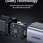 Cargador Mini Usb-c 30w Nexode Gan Tech Pd Gris Ugreen