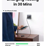 Cargador Mini Usb-c 30w Nexode Gan Tech Pd Gris Ugreen