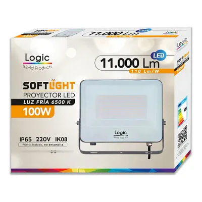 Foco Proyector Led Softlight 100w 6500k 11.000 Lum Logic