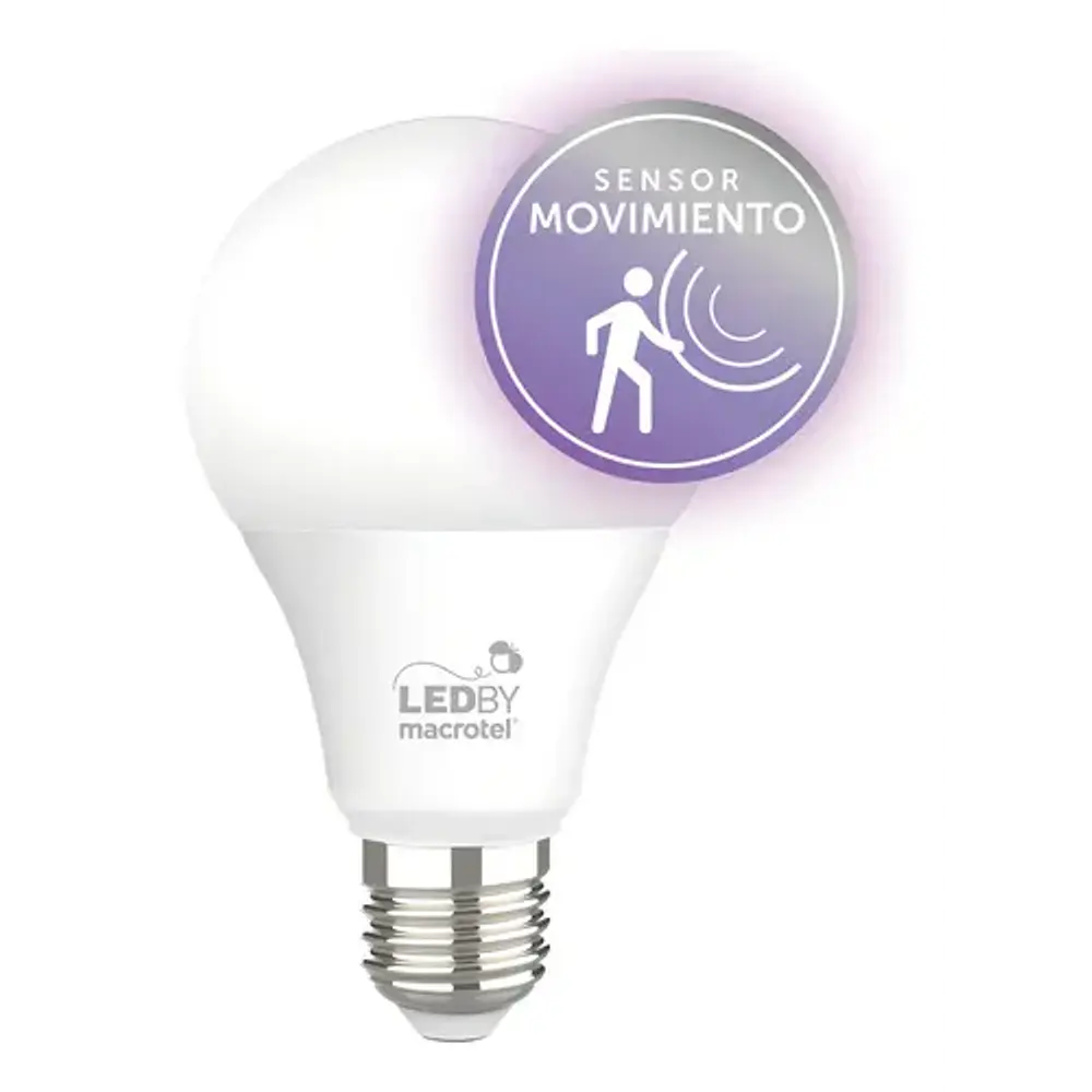Ampolleta Led con sensor de movimiento Macrotel