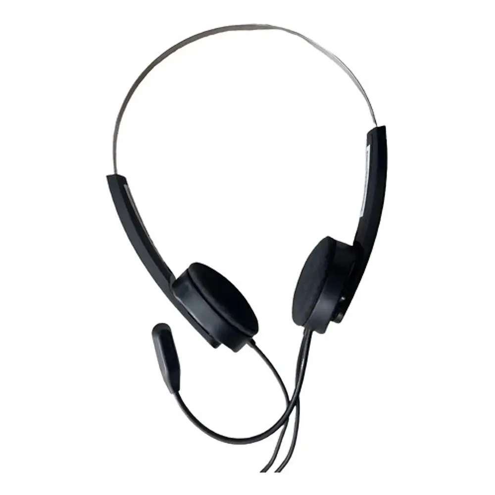 Diadema Audifono Balaca Microfono Call Center Genius Hs-220u Negro