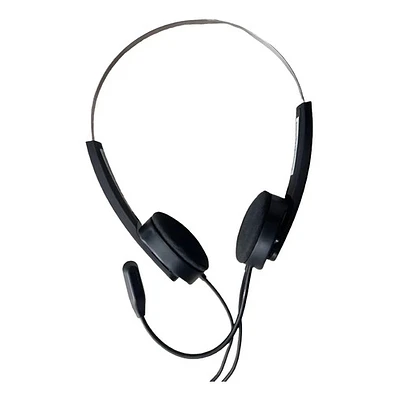 Diadema Audifono Balaca Microfono Call Center Genius Hs-220u Negro