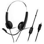 Diadema Audifono Balaca Microfono Call Center Genius Hs-220u Negro