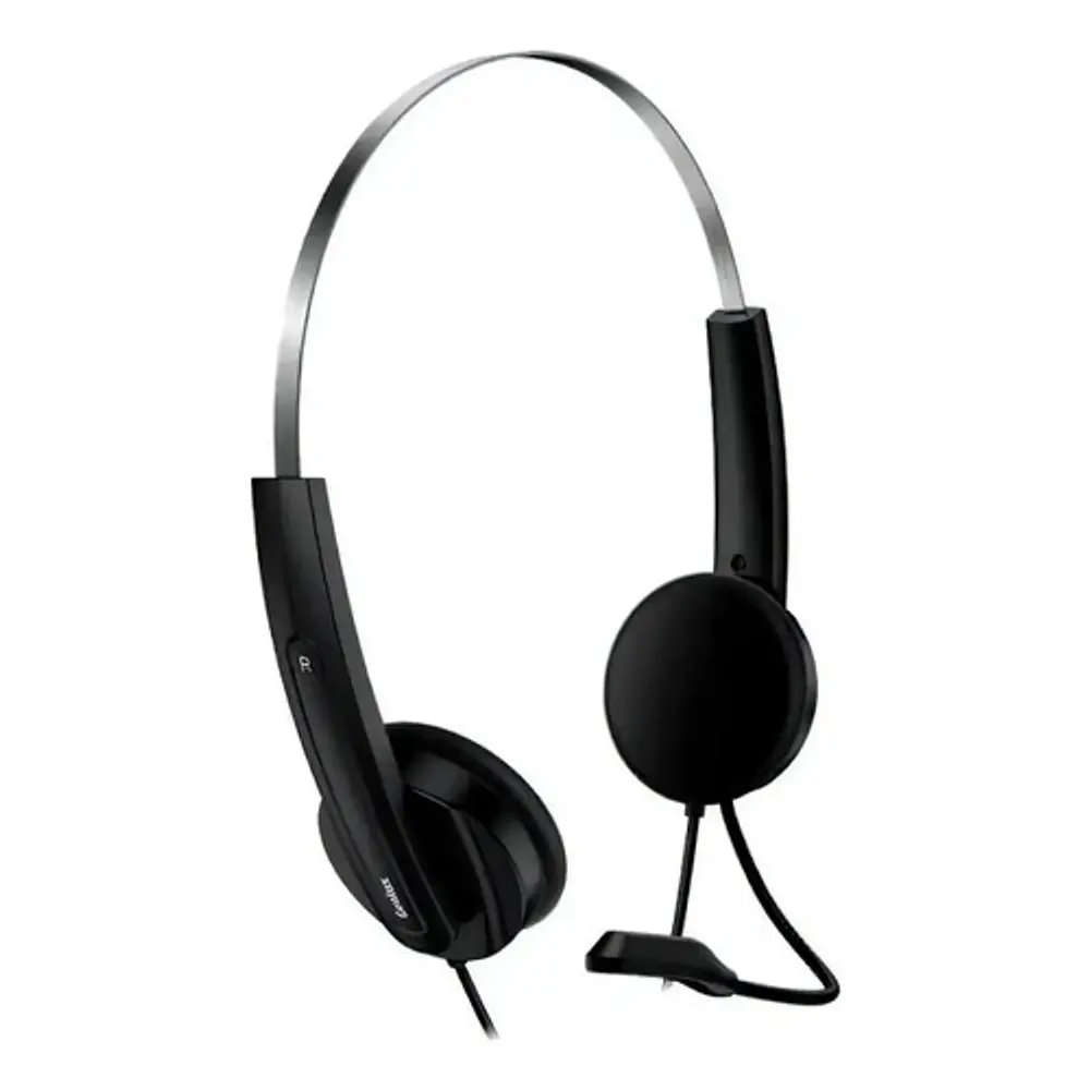 Diadema Audifono Balaca Microfono Call Center Genius Hs-220u Negro