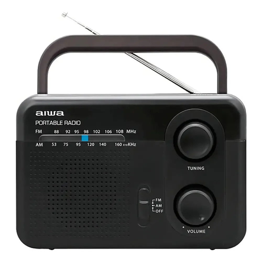 Radio Fm Aiwa Awfml4 Awfml4 Analógico Portátil Color Negro
