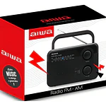 Radio Fm Aiwa Awfml4 Awfml4 Analógico Portátil Color Negro