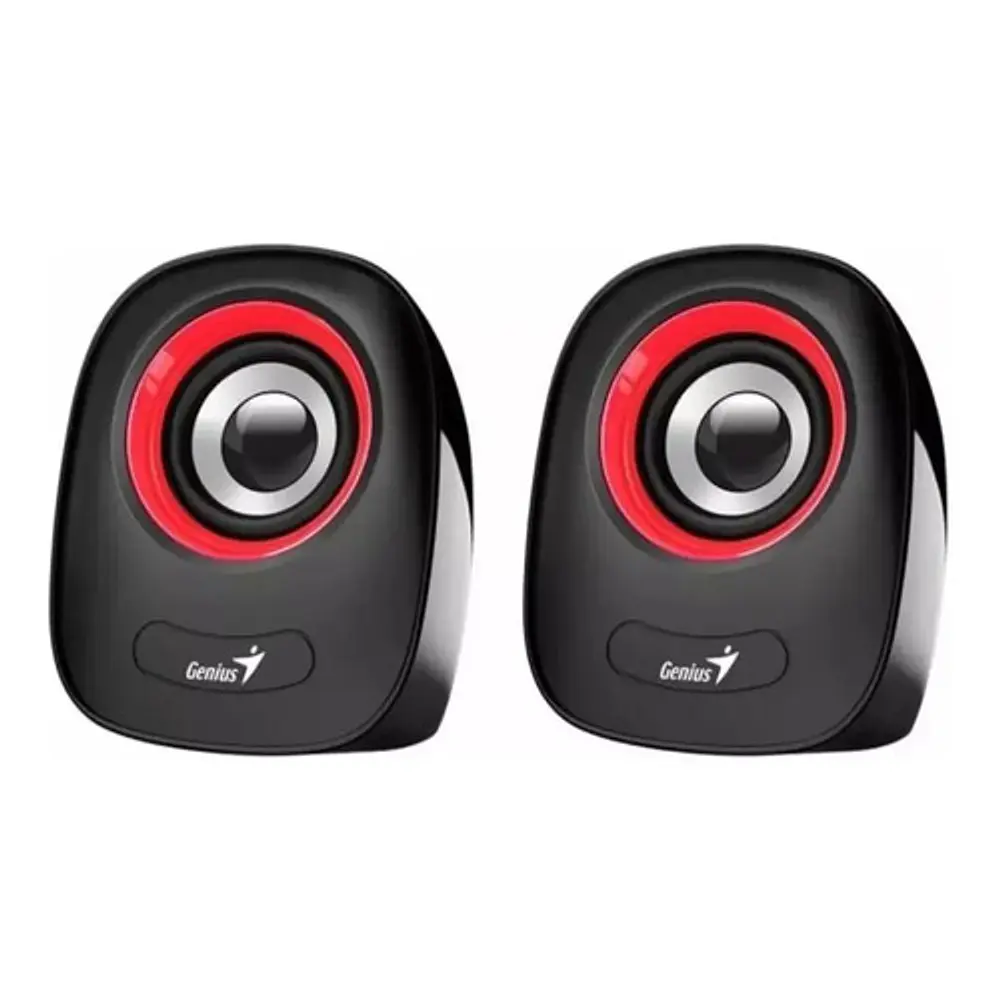 Parlante Genius Parlantes Sp-q160 Portátil Roja Rojo