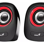 Parlante Genius Parlantes Sp-q160 Portátil Roja Rojo