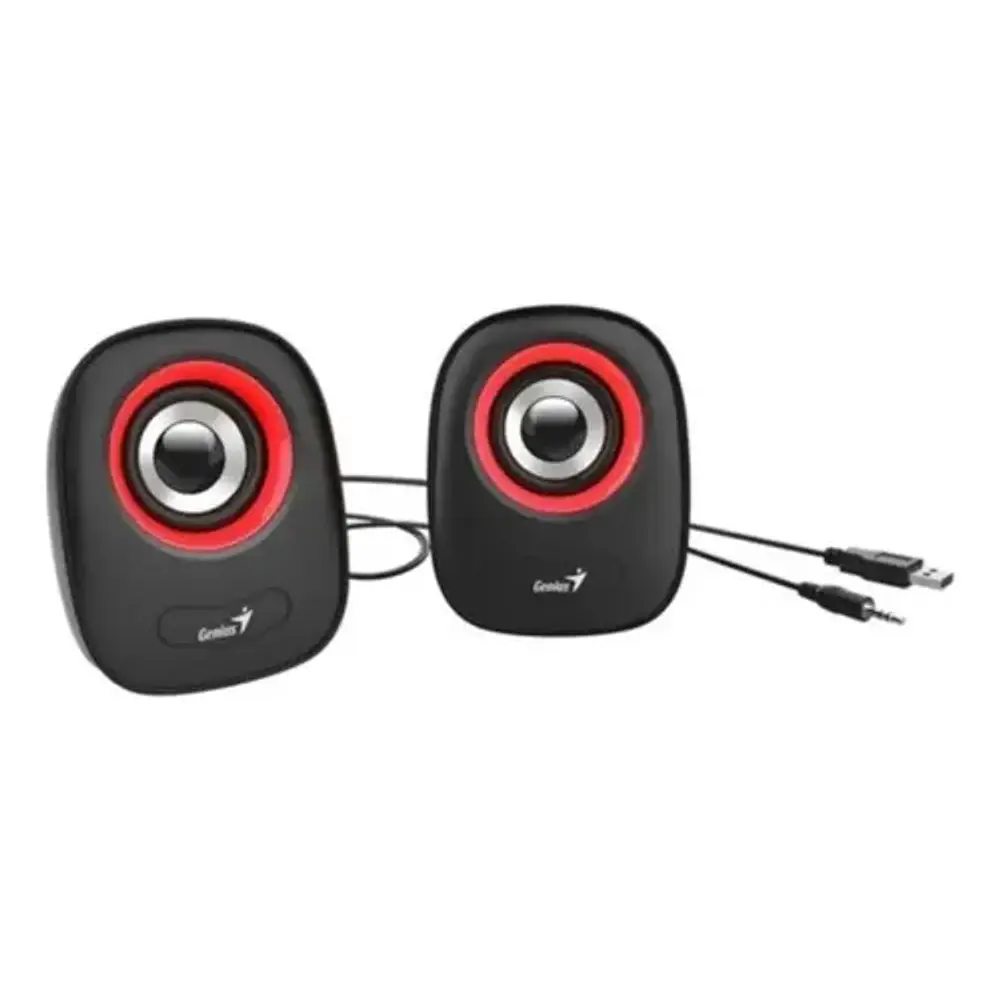 Parlante Genius Parlantes Sp-q160 Portátil Roja Rojo