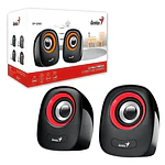Parlante Genius Parlantes Sp-q160 Portátil Roja Rojo