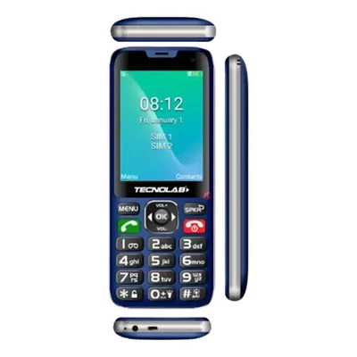Teléfono Celular Senior Adulto Mayor Azul Tecnolab Tl487bl