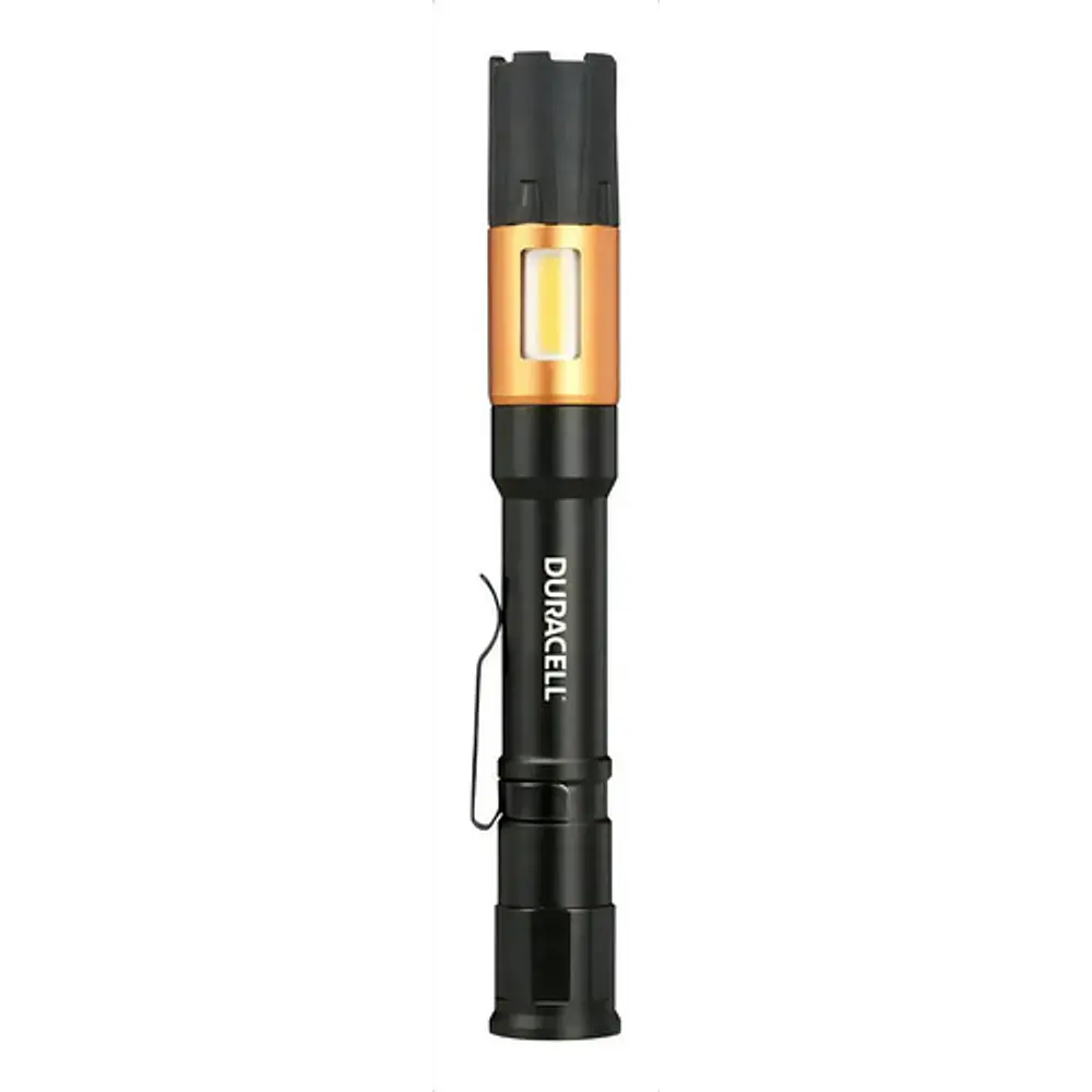 Linterna Led Lapicera Duracell 100lm 2aaa - Rex - Negro