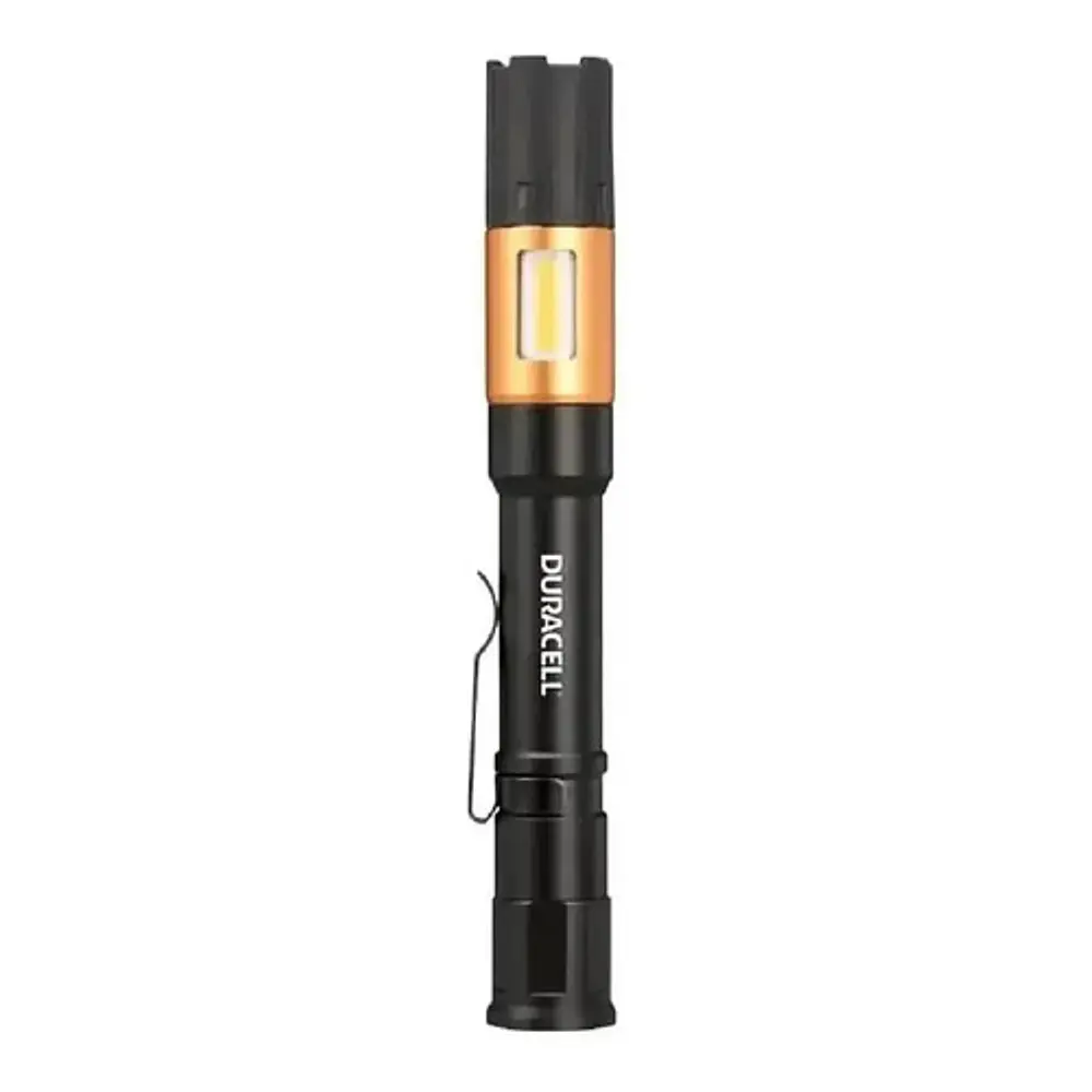 Linterna Led Lapicera Duracell 100lm 2aaa - Rex - Negro