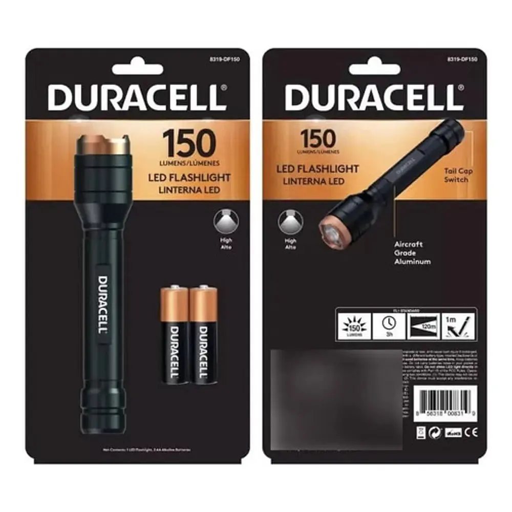 Linterna Duracell 150 L Aluminio 2aa Duracell