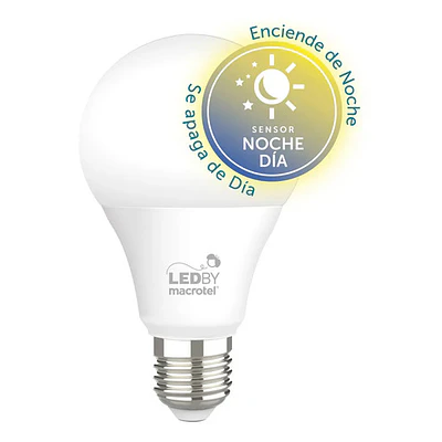 Ampolleta Led A60 Con Sensor De Luz 7w