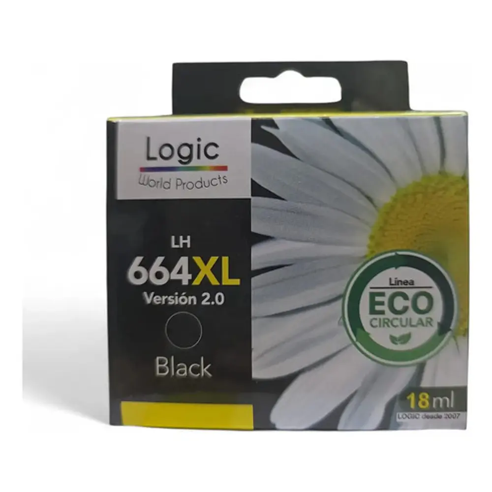 Cartucho De Tinta Logic 664bxl Negro De 18 Ml