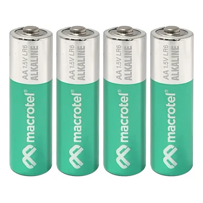 Pilas Alcalinas AA 4 Unidades Blister 1.5v Macrotel