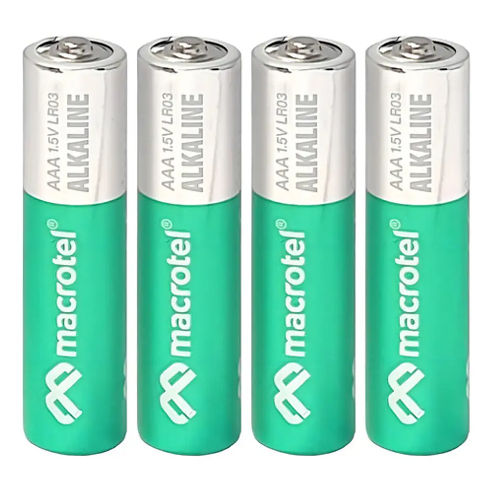 Pilas Alcalinas AAA 4 Unidades Blister 1.5v Macrotel