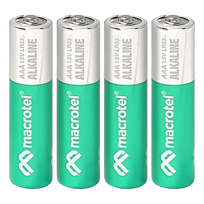 Pilas Alcalinas AAA 4 Unidades Blister 1.5v Macrotel