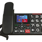 Telefono Senior Inalambrico Sobremesa 4g Sos 2.8 Mlab 9440 Color Negro