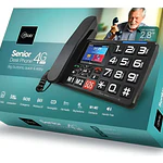 Telefono Senior Inalambrico Sobremesa 4g Sos 2.8 Mlab 9440 Color Negro