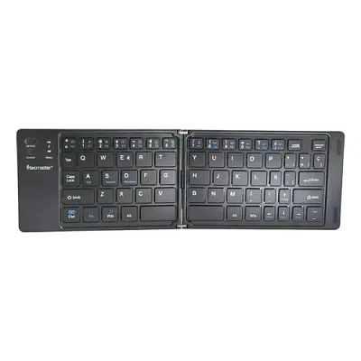 Mini Teclado Bluetooth Plegable Recargable Tecmaster Negro 