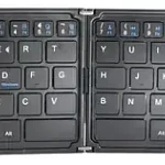Mini Teclado Bluetooth Plegable Recargable Tecmaster Negro 