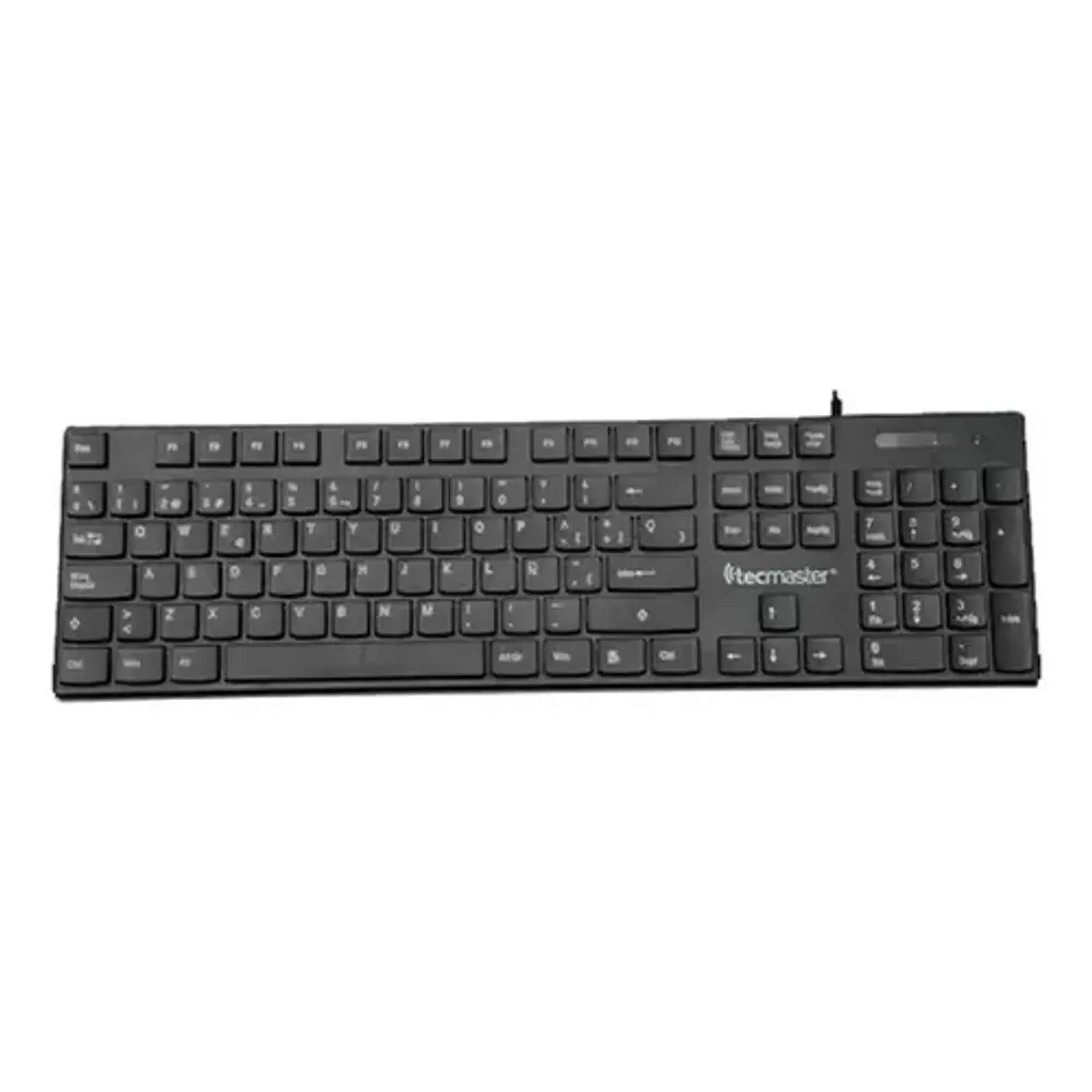 Teclado Básico Tecmaster Cableado Usb Negro Tm-100513 