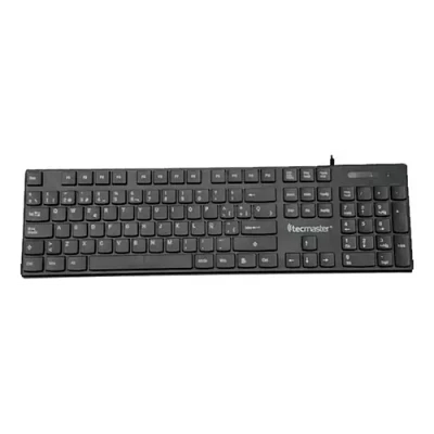 Teclado Básico Tecmaster Cableado Usb Negro Tm-100513 