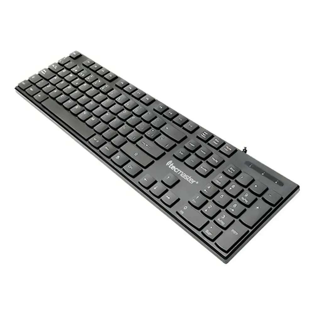 Teclado Básico Tecmaster Cableado Usb Negro Tm-100513 