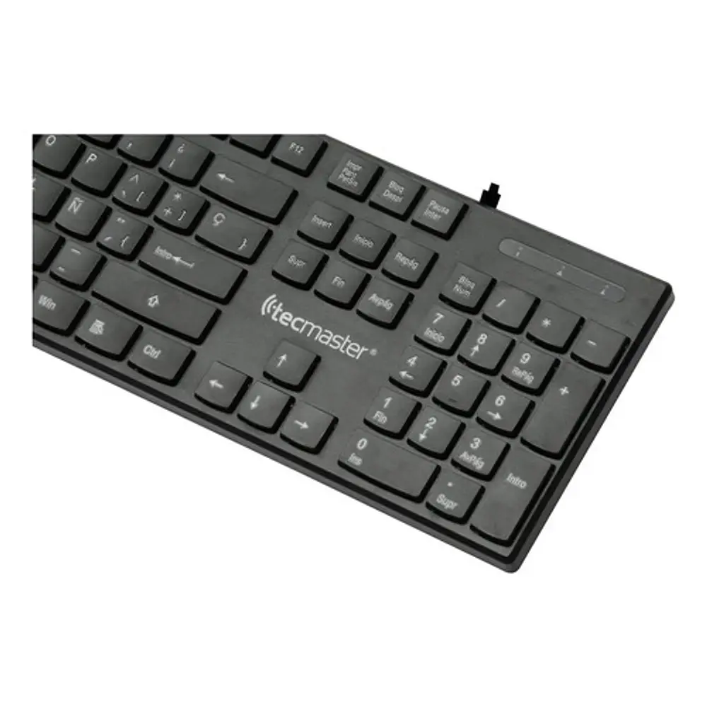 Teclado Básico Tecmaster Cableado Usb Negro Tm-100513 
