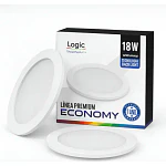 Plafón Led Embutido Circular 18w Logic 6500k 1440lm