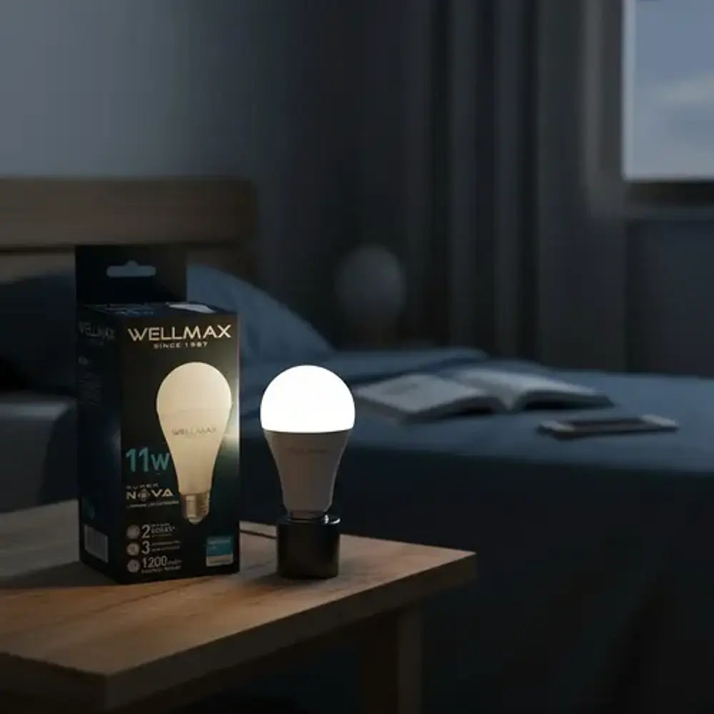 Ampolleta Emergencia Super Nova Led 11w Wellmax E27 Luz Fría 6500k 1100lm Blanco Frío