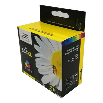 Cartucho Tinta Alternativo Tricolor Logic 664cxl V2.0 21ml